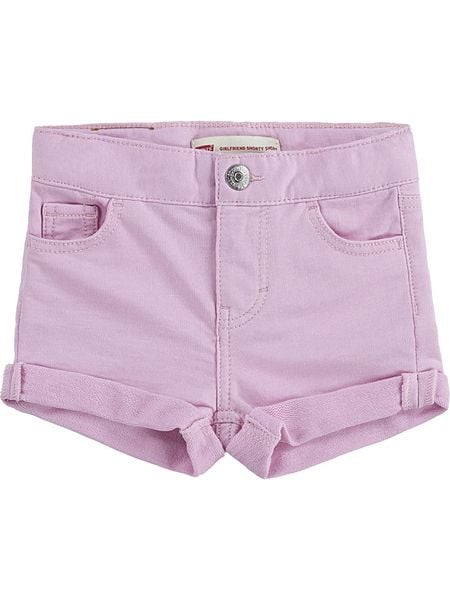 Levi's Kids Szorty dżinsowe w kolorze jasnoróżowym rozmiar: 80. Różowe szorty Levi's Kids, z aplikacjami, klasyczne. Za 57.47 zł.