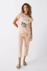 Women'secret piżama bawełniana Snoopy bawełniana 3135223. Piżamy women'secret, l, bez wzorów, z bawełny, bez kołnierzyka, bez ramiączek, krótkie. Za 179.99 zł.