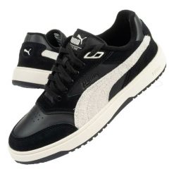 Buty Puma Doublecourt W 393284 04 czarne. Czarne buty treningowe bez wzorów, z gumy, bez zapięcia. Za 304.14 zł.