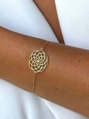 DI GIORGIO Pozłacana bransoletka z elementem ozdobnym rozmiar: onesize. Żółte bransoletki DI GIORGIO, pozłacane. Za 122.95 zł.