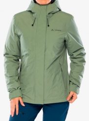 Kurtka ocieplana damska Vaude Rosemoor Padded Jacket II. Zielone kurtki Vaude, l, bez wzorów, z materiału, sportowe, bez kaptura. Za 610.49 zł.