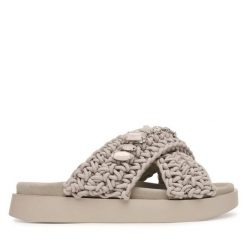 Klapki Inuikii. Szare klapki Inuikii, bez wzorów, bez obcasa, bez zapięcia. Za 899.99 zł.