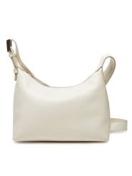 Calvin Klein Torebka Hardware Strap Medium Crossbody K60K613028 Biały. Białe listonoszki Calvin Klein, bez wzorów, ze skóry, bez dodatków. Za 289.99 zł.