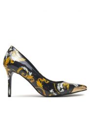 Versace Jeans Couture Szpilki 78VA3S50 Czarny. Czarne szpilki Versace Jeans Couture, bez wzorów, z jeansu, bez obcasa, na szpilce, bez zapięcia. Za 549.99 zł.