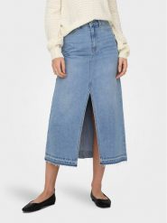 JDY Spódnica jeansowa Bella 15317441 Niebieski Regular Fit. Niebieskie spódnice JDY, l, bez wzorów, z bawełny. Za 89.99 zł.
