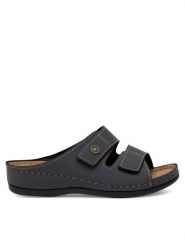 Inblu Klapki 06080A00 Granatowy. Niebieskie klapki Inblu, bez wzorów, z syntetyku, bez obcasa, bez zapięcia. Za 119.99 zł.