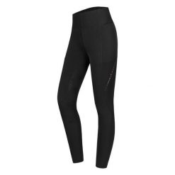 Damskie legginsy jeździeckie z pełną przyczepnością ELT Milla. Czarne legginsy ELT, bez wzorów, z dzianiny. Za 385.35 zł.