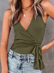 LA Angels Top w kolorze khaki rozmiar: M. Brązowe topy LA Angels, m, bez wzorów, bez kołnierzyka, bez ramiączek. Za 127.35 zł.