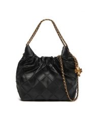 Tory Burch Torebka Mini Fleming 162451 Czarny. Czarne torebki klasyczne Tory Burch, bez wzorów, ze skóry, bez dodatków. Za 2,689.00 zł.