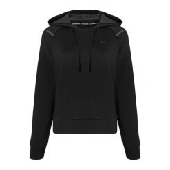 Bluza fitness damska Under Armour Fleece Hoodie. Czarne bluzy Under Armour, l, bez wzorów, sportowe, bez ramiączek, bez kaptura. Za 209.99 zł.