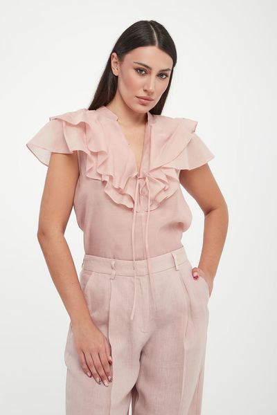 Top damski z jedwabiem Faraone MARELLA MONOCHROME. Topy sportowe Marella Sport, bez wzorów. Za 799.00 zł.