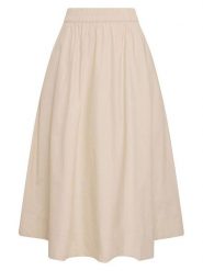 MOSS COPENHAGEN Spódnica w kolorze beżowym rozmiar: XL. Brązowe spódnice Moss Copenhagen, xl, bez wzorów, z bawełny, maxi. Za 249.95 zł.