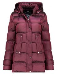 Geographical Norway Kurtka zimowa "Dolidia" w kolorze bordowym rozmiar: XL. Czerwone kurtki Geographical Norway, na zimę, xl, bez wzorów, z puchu, bez kaptura. Za 244.80 zł.