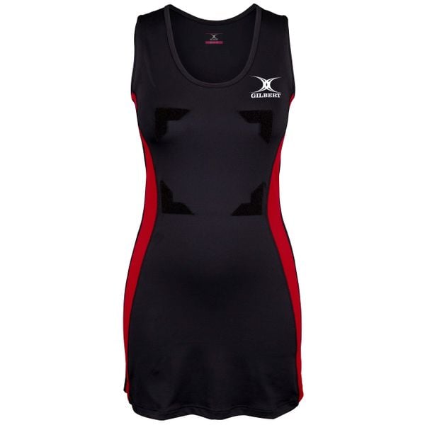 Damski jersey Gilbert Eclipse II. Czarne sukienki GILBERT, s, bez wzorów, z jersey, sportowe, bez kołnierzyka, bez ramiączek, sportowe. Za 244.50 zł.