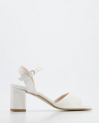 SANDAŁY DAMSKIE 183 BIANCO-ORO. Sandały Venezia, bez wzorów, ze skóry, bez obcasa, bez zapięcia. Za 219.00 zł.