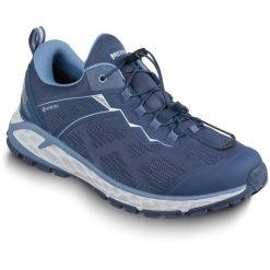 Buty sportowe damskie Meindl Power Walker Lady 3.0. Niebieskie trekkingi MEINDL, bez wzorów, z gore-texu, bez zapięcia, trekkingowe, gore-tex. Za 823.65 zł.