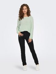 ONLY Sweter w kolorze jasnozielonym rozmiar: XL. Zielone swetry ONLY, xl, bez wzorów, ze splotem, bez ramiączek. Za 74.99 zł.