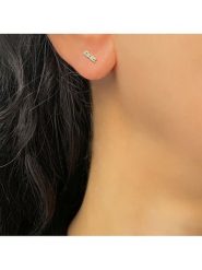 OR Carats Złote kolczyki-wkrętki z diamentami rozmiar: onesize. Żółte kolczyki OR Carats, z diamentem, złote. Za 459.45 zł.