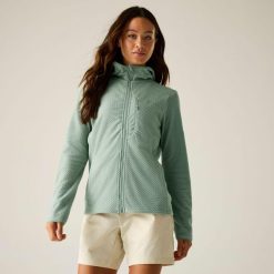 Damska bluza polarowa Switch Up Pro z kapturem i zamkiem błyskawicznym. Zielone bluzy z kapturem Dare 2b, m, bez wzorów, z materiału, z kapturem. Za 250.00 zł.