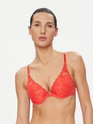 Passionata Biustonosz push-up White Nights P40690 Czerwony. Czerwone biustonosze Passionata, bez wzorów, z syntetyku. Za 159.99 zł.