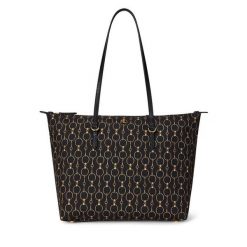 Torebka LAUREN RALPH LAUREN. Czarne torebki klasyczne Lauren Ralph Lauren, bez wzorów, klasyczne, bez dodatków. Za 659.99 zł.