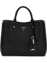 Guess Torebka w kolorze czarnym - 32 x 24 x 12 cm rozmiar: onesize. Czarne torebki klasyczne Guess, z aplikacjami, z materiału, przez ramię, bez dodatków. Za 484.31 zł.
