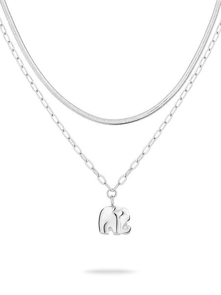 Tamaris Naszyjnik z zawieszką - dł. 47 cm rozmiar: onesize. Szare naszyjniki Tamaris, z materiału, ze stali. Za 144.45 zł.