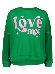 Miss goodlife Bluza "Love more" w kolorze zielonym rozmiar: S. Zielone bluzy miss goodlife, s, bez wzorów, z bawełny, bez ramiączek, bez kaptura. Za 176.08 zł.