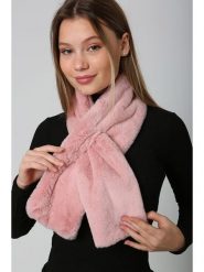 Lucky Bees Szal w kolorze jasnoróżowym - 106 x 15 cm rozmiar: onesize. Różowe szaliki i kominy Lucky Bees, bez wzorów, z futra. Za 88.02 zł.