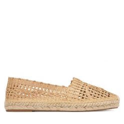 Espadryle Weekend Max Mara. Brązowe espadryle Weekend Max Mara, bez wzorów, bez obcasa. Za 1,209.00 zł.