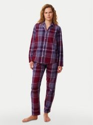 Triumph Piżama Boyfriend PW X Checks 10216554 Bordowy Regular Fit. Czerwone piżamy Triumph, bez wzorów, z bawełny, bez kołnierzyka, bez ramiączek. Za 190.08 zł.