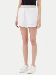 EA7 Emporio Armani Szorty sportowe 7W000280 AF12501 U0002 Biały Regular Fit. Białe szorty sportowe EA7 Emporio Armani, bez wzorów, z syntetyku. Za 279.99 zł.