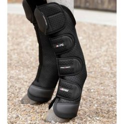Buty transportowe dla koni Premier Equine Airtechnology. Czarne buty treningowe PREMIER EQUINE, bez wzorów, z bawełny, bez zapięcia, do jazdy konnej. Za 796.00 zł.