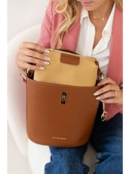 Lia Biassoni Skórzana torebka "Mulino" w kolorze karmelowym - 23 x 32 x 15 cm rozmiar: onesize. Brązowe torebki klasyczne Lia Biassoni, bez wzorów, z materiału, przez ramię, bez dodatków. Za 260.99 zł.