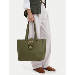 Torebka Beverly Hills Polo Club. Zielone shopper bag Beverly Hills Polo Club, bez wzorów, bez dodatków. Za 229.99 zł.