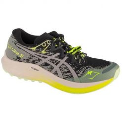 Buty do biegania damskie Asics Fuji Lite 5. Czarne buty do biegania ASICS, bez wzorów, z materiału, bez zapięcia, do biegania. Za 662.25 zł.