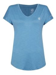 Dare 2b Koszulka funkcyjna "Vigilant" w kolorze błękitnym rozmiar: 32. Niebieskie t-shirty sportowe Dare 2b, bez wzorów, z materiału, bez ramiączek, outdoorowe. Za 50.95 zł.