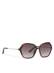 Guess Okulary przeciwsłoneczne GU00134 Brązowy. Brązowe okulary przeciwsłoneczne Guess, z aplikacjami, z tworzywa sztucznego, metalowe. Za 329.99 zł.