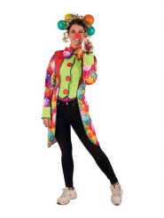 Rubie`s Kolorowy płaszcz kostiumowy "Clown coat" rozmiar: 38/40. Płaszcze s, bez wzorów, bez kaptura. Za 109.78 zł.