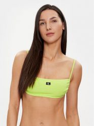 Calvin Klein Swimwear Góra od bikini KW0KW02395 Zielony. Zielone bikini Calvin Klein Swimwear, bez wzorów, z syntetyku. Za 149.99 zł.