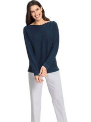 WITT WEIDEN Sweter w kolorze granatowym rozmiar: 48. Niebieskie swetry WITT WEIDEN, bez wzorów, ze splotem, bez ramiączek. Za 70.08 zł.