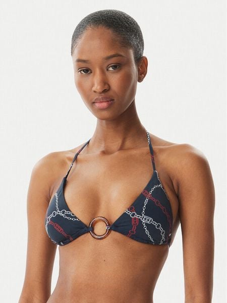 Tommy Hilfiger Góra od bikini UW0UW06393 Granatowy. Niebieskie bikini Tommy Hilfiger, bez wzorów, z syntetyku. Za 201.99 zł.