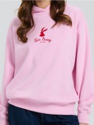 Bluza z nadrukiem Looney Tunes - różowy. Czerwone bluzy Sinsay, l, bez wzorów, bez kaptura, do biegania. Za 39.99 zł.