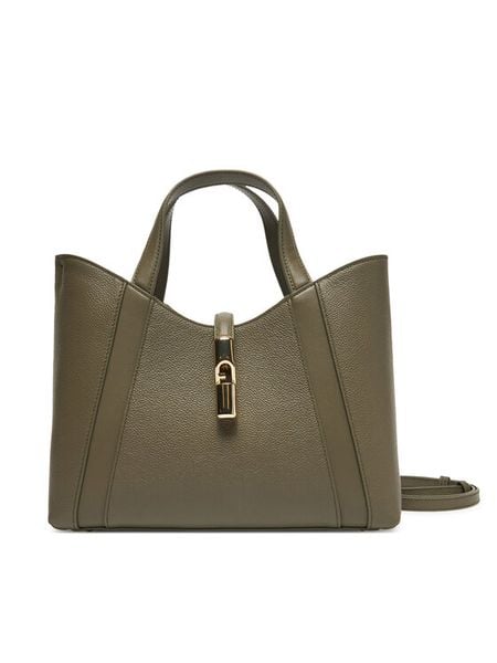 Furla Torebka Goccia S WB01789 BX3353 KH 2810S Zielony. Zielone torebki klasyczne Furla, bez wzorów, ze skóry, bez dodatków. Za 819.00 zł.