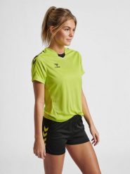 Koszulka sportowa z krótkim rękawem damska Hummel Core XK Poly Jersey S/S Woman. Zielone t-shirty sportowe Hummel, s, bez wzorów, z jersey, bez ramiączek, do piłki ręcznej. Za 74.50 zł.