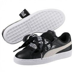 Buty do chodzenia damskie Puma Basket Heart Safari DE. Białe buty treningowe Puma, bez wzorów, z materiału, bez zapięcia, trekkingowe. Za 183.00 zł.