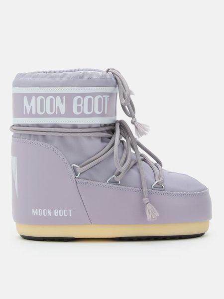 Moon Boot Botki zimowe "Icon" w kolorze fioletowym rozmiar: 39-41. Różowe botki Moon Boot, bez wzorów, bez obcasa, bez zapięcia. Za 564.95 zł.