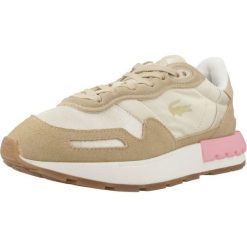 Tenisówki Lacoste Model Partner Kolor Beżowy. Brązowe trampki Lacoste, bez wzorów, ze skóry, bez zapięcia. Za 504.20 zł.