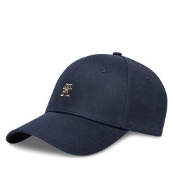 Czapka z daszkiem Tommy Hilfiger. Niebieskie czapki z daszkiem Tommy Hilfiger, bez wzorów. Za 139.99 zł.