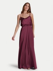 Hey Kyla Sukienka wieczorowa 5AI074HK Bordowy Regular Fit. Czerwone sukienki Hey Kyla, bez wzorów, z syntetyku, wizytowe, bez kołnierzyka, bez ramiączek. Za 549.99 zł.